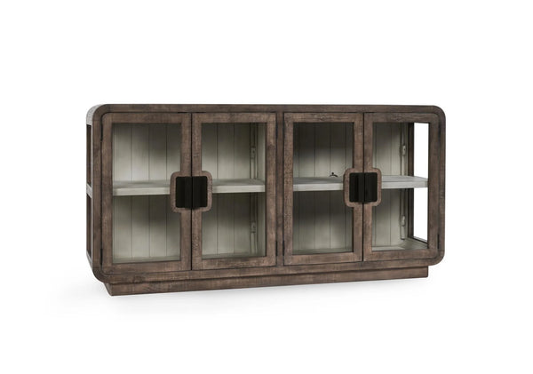 Reclaimed Pine & Glass Cabinet