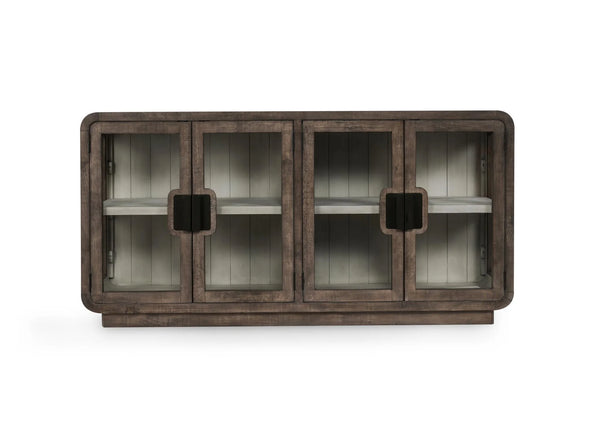 Reclaimed Pine & Glass Cabinet