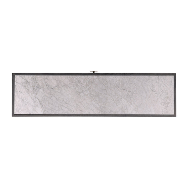 4 Drawer Oak & Marble Sideboard