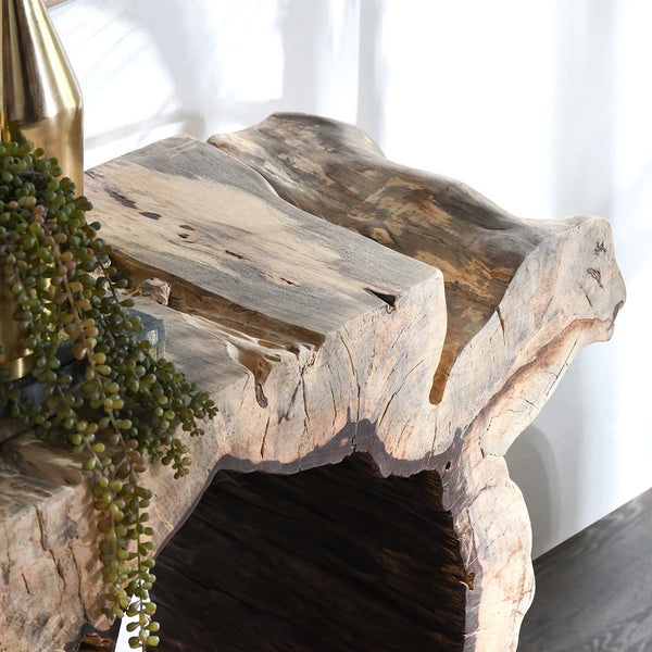 Hand Carved Tamarind Wood Console