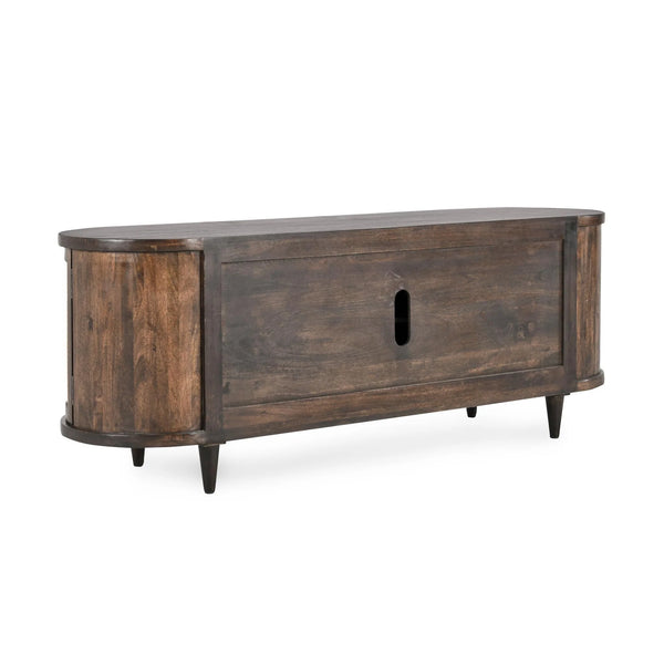 Mid-century Modern Mango & Cane Cabinet