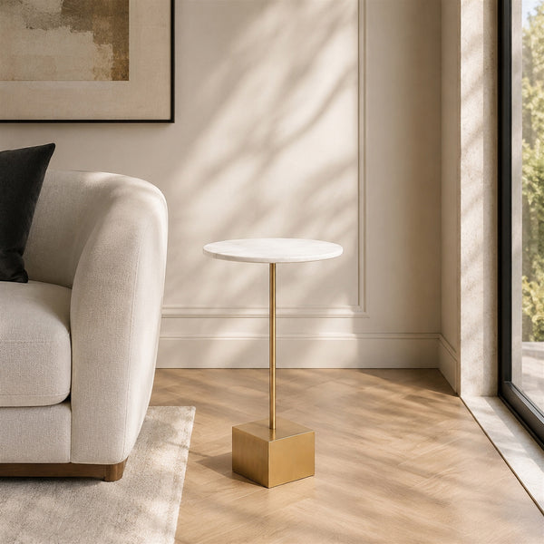 Marble & Gold Martini Table