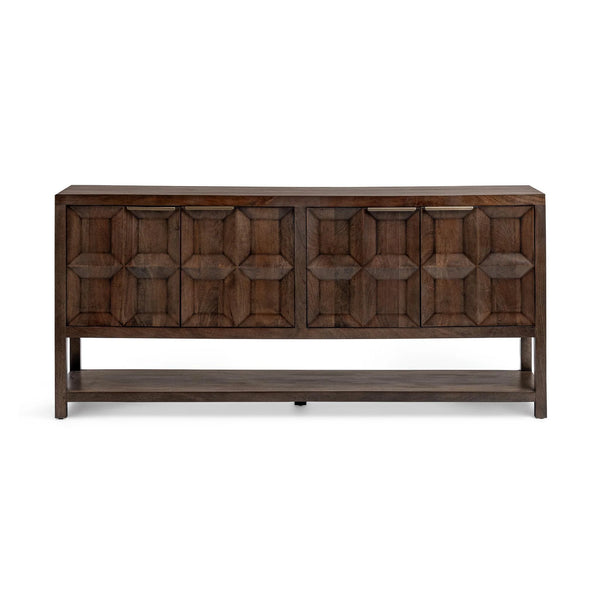 Artisan Crafted Mango 4 Door Cabinet