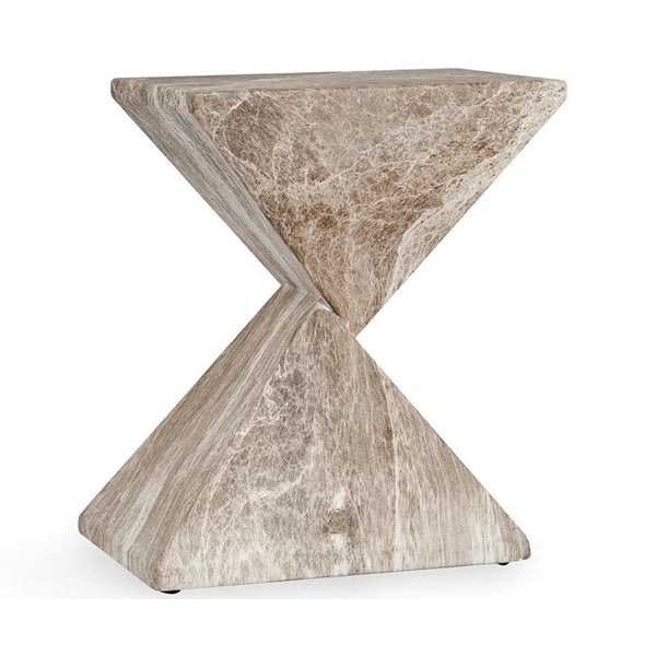 Geometric Fiber Concrete Side Table