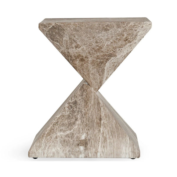 Geometric Fiber Concrete Side Table