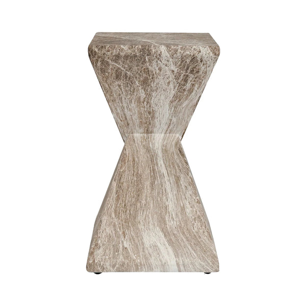 Geometric Fiber Concrete Side Table