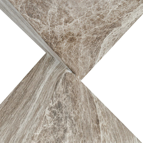 Geometric Fiber Concrete Side Table