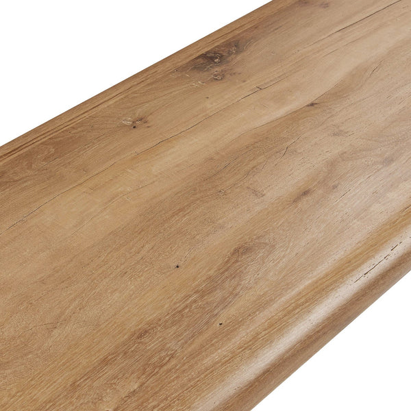 Reclaimed Wood Ribbed Column Console