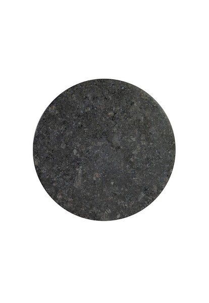 Freeform Gold Aluminum & Granite Side Table