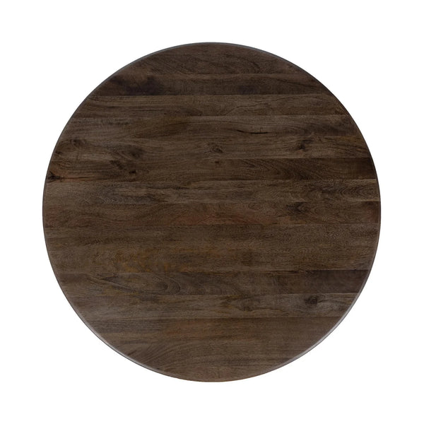 48” Solid Mango Wood Dining Table w/ Beveled Edge