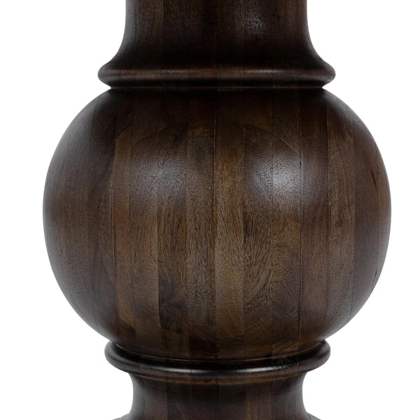 48” Solid Mango Wood Dining Table w/ Beveled Edge