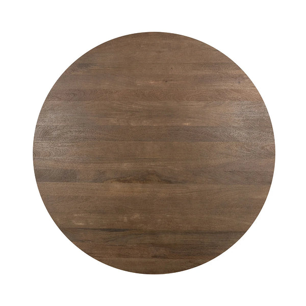60” Solid Mango Wood Dining Table w/ Rounded Edge