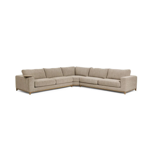 Sectional Sofa w/ Ash Wood Base