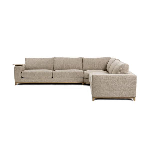 Sectional Sofa w/ Ash Wood Base