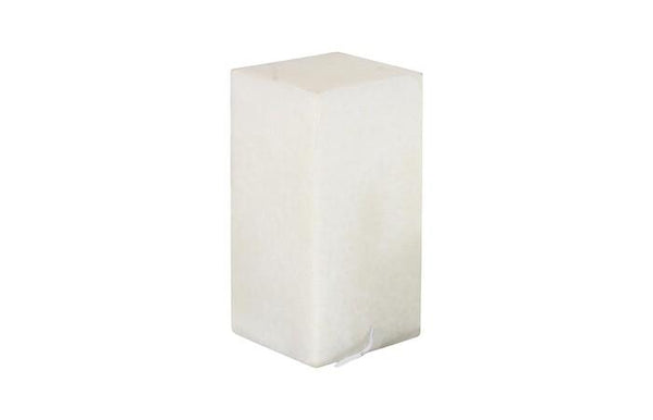 Square White Onyx Lamp
