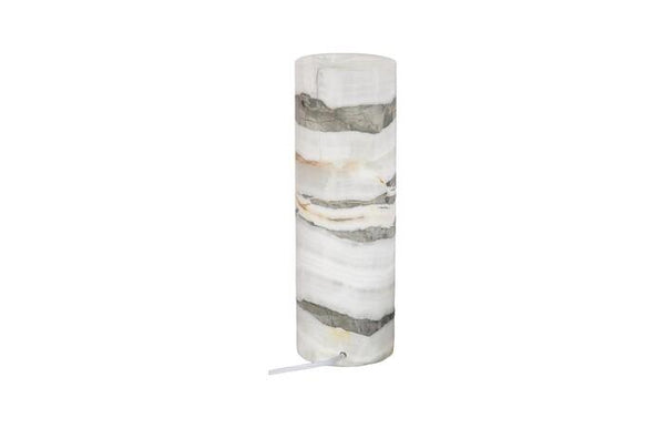 Cylindrical Onyx Lamp