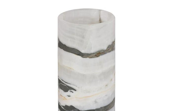 Cylindrical Onyx Lamp
