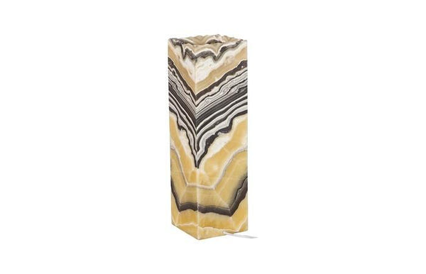 Zebra Onyx Lamp 20”