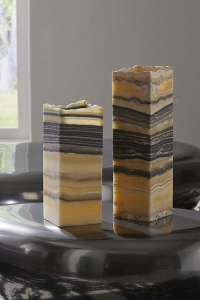 Zebra Onyx Lamp 20”