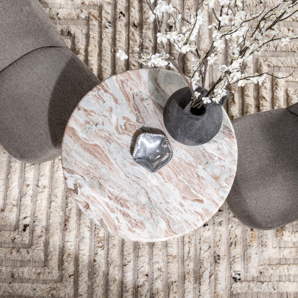 30” Butterscotch Marble Dining Table