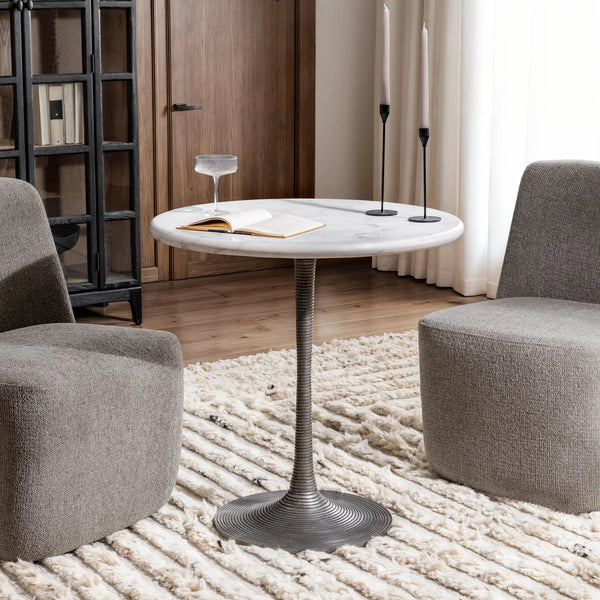 30” Butterscotch Marble Dining Table