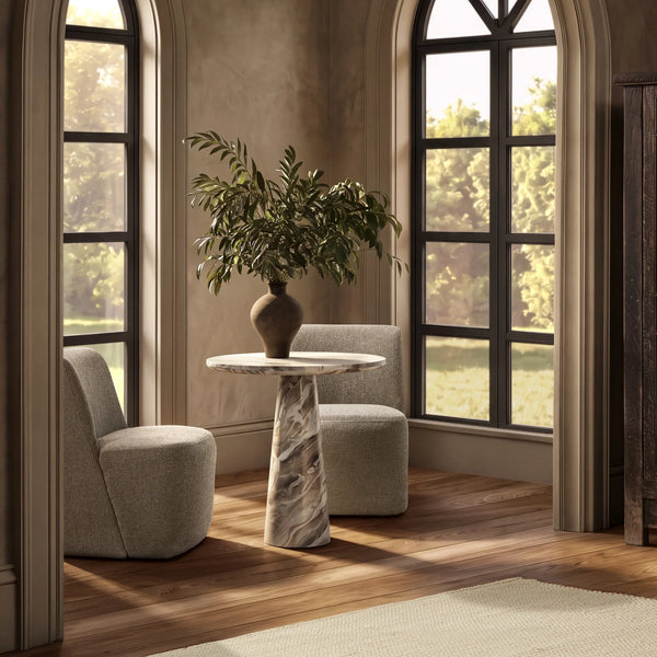 30” Butterscotch Marble Dining Table