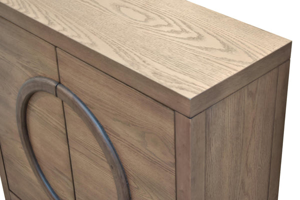 2 Door Bunching Cabinet-Oak