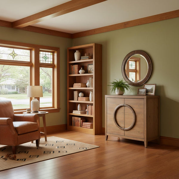 2 Door Bunching Cabinet-Oak