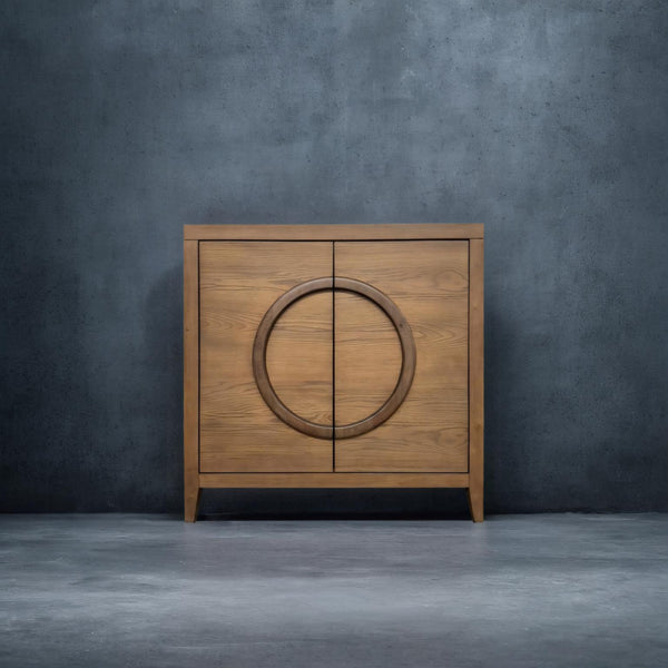 2 Door Bunching Cabinet-Oak