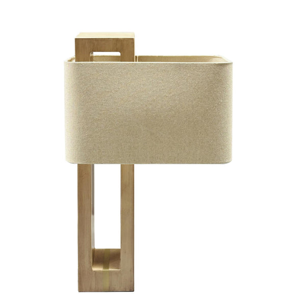 Washed Wood Modern Lamp