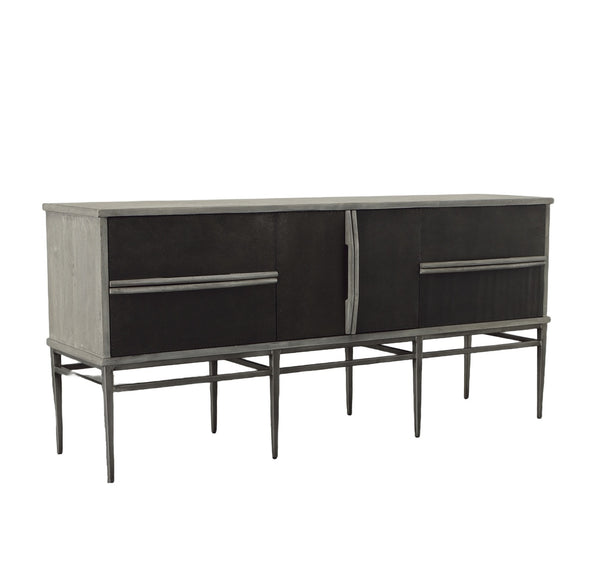 Wood & Iron Server w/ Drawers