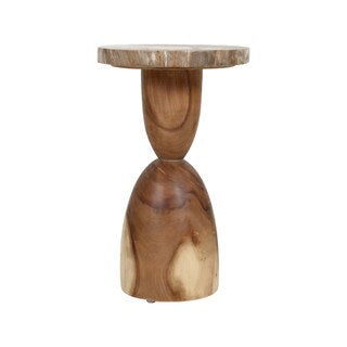 Petrified Wood & Munggur Wood Table Natural