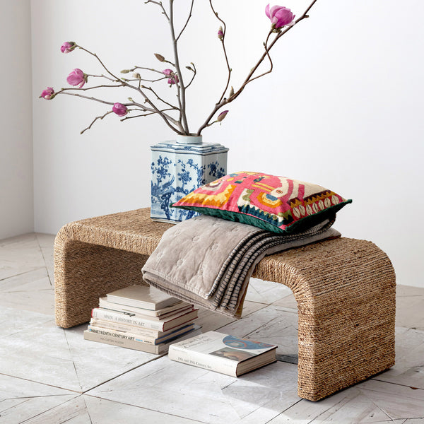 Hyacinth & Acacia Wood Bench