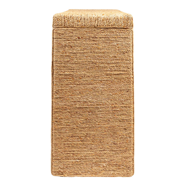 Hand-Woven Water Hyacinth & Acacia Console