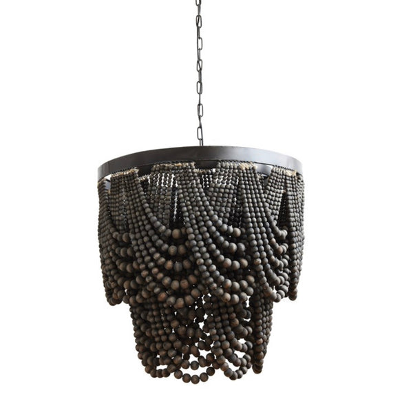 Black Bead Chandelier