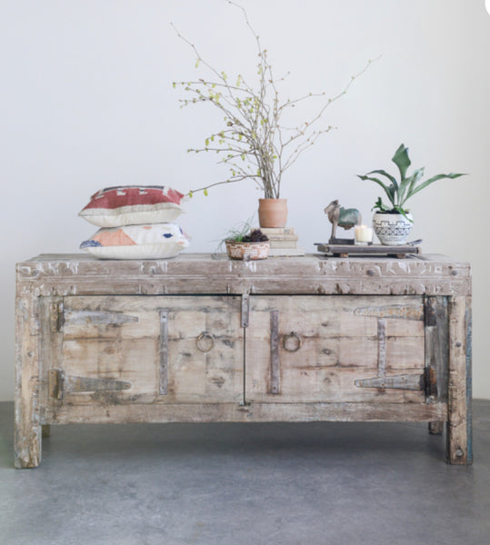 Reclaimed Wood & Iron Console