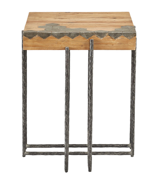 Bluestone & Reclaimed Pine End Table