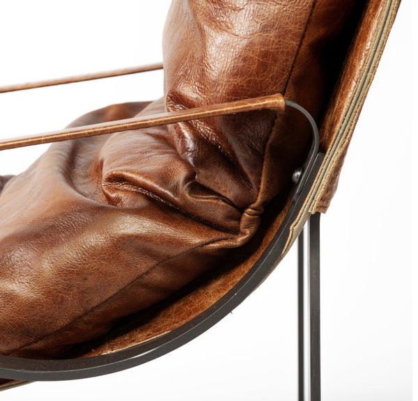 Brown Leather Stockholm Chair