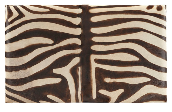 Large Zebra Cocktail Ottoman