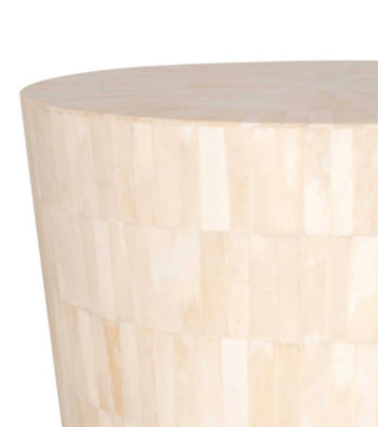 Bone White Inlay Stool