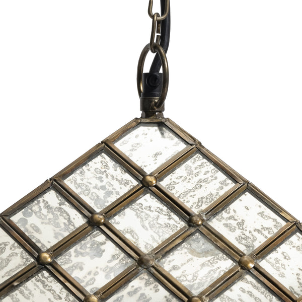 Panes Glass Cube Pendant
