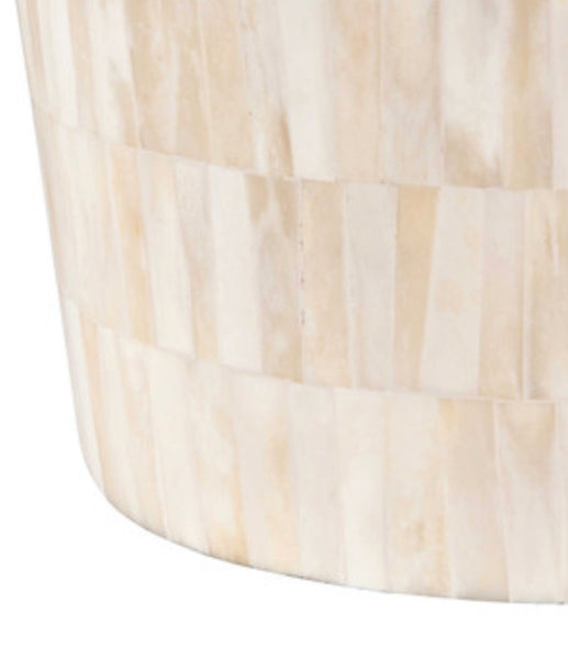 Bone White Inlay Stool