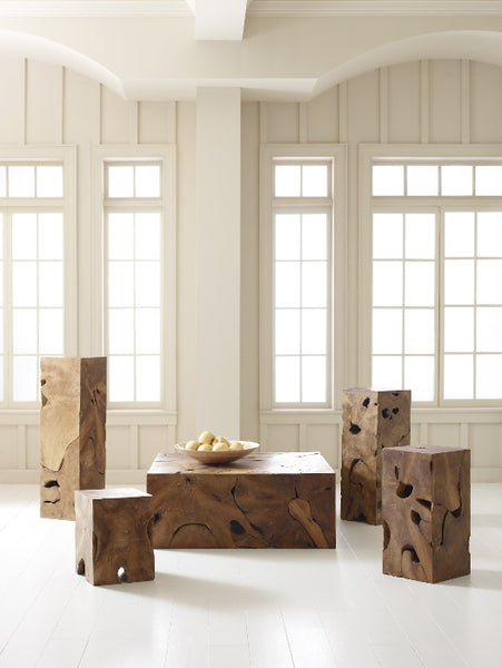 Teak Slice Pedestal large