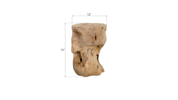 Bleached Teak Stool