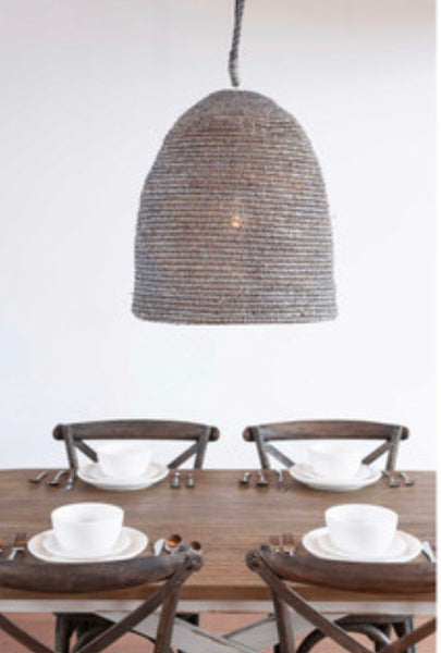 Raffia Grey Pendant