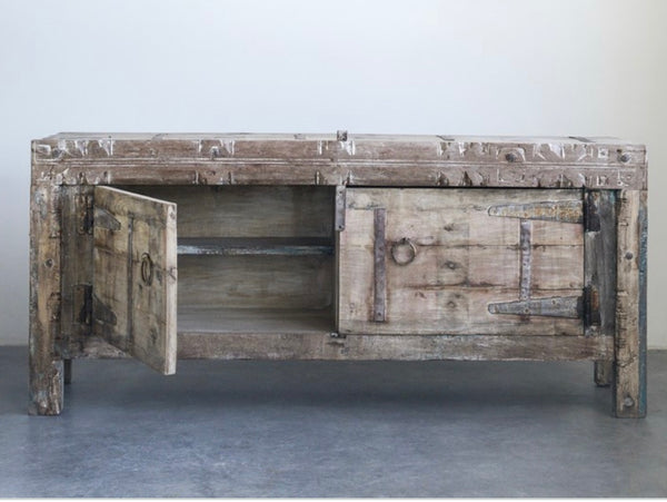 Reclaimed Wood & Iron Console