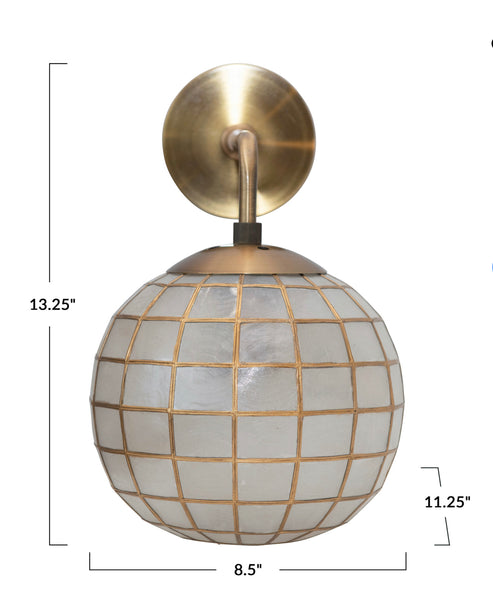 Capiz Wall Sconce