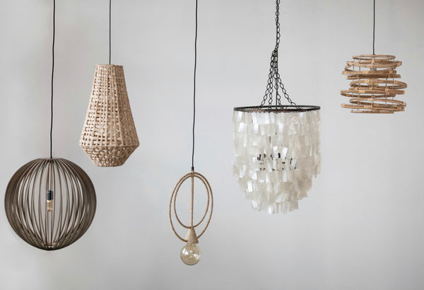 Round Slatted Pendant