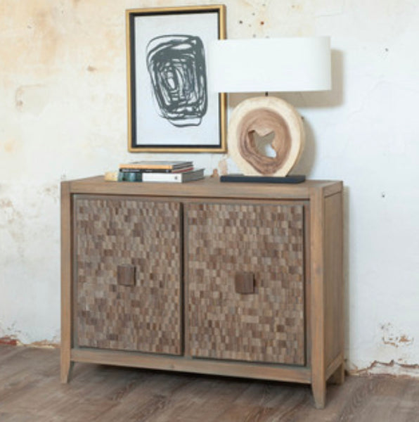 Brown Wood 2 Door Sideboard