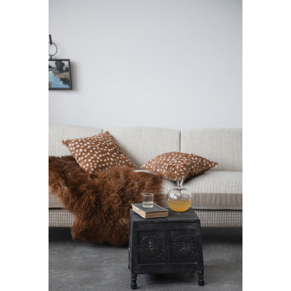 New Zealand Lamb Fur Rug, Brown